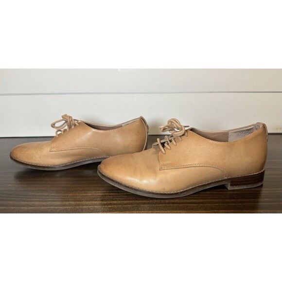 VIONIC Weslyn Tan Oxford Lace Up Leather Preppy Shoes Women's 6 - Picture 2 of 10
